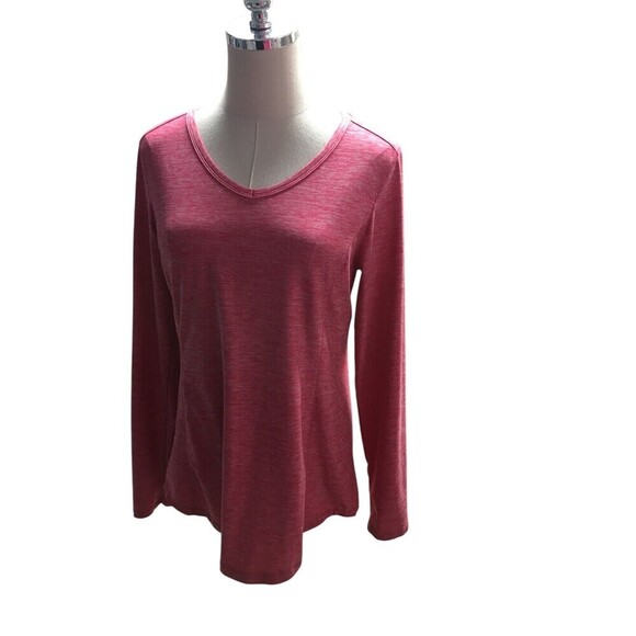 Duluth Top Women's Size Small Pink Long Sleeve Round Neck - Picture 3 of 5